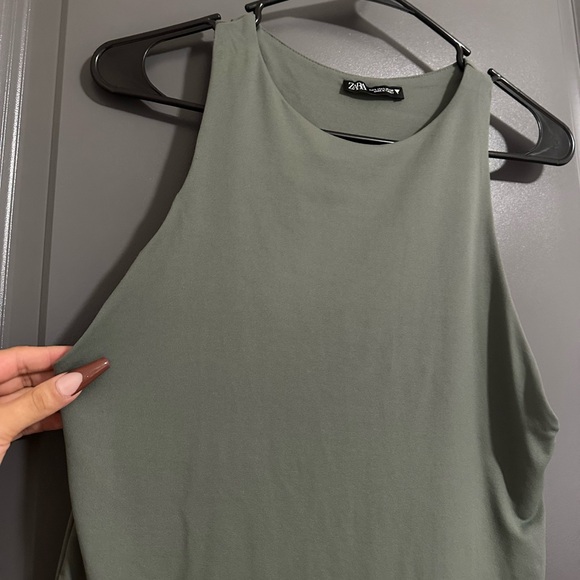Khaki green Zara bodysuit #bodysuit - Picture 2 of 3